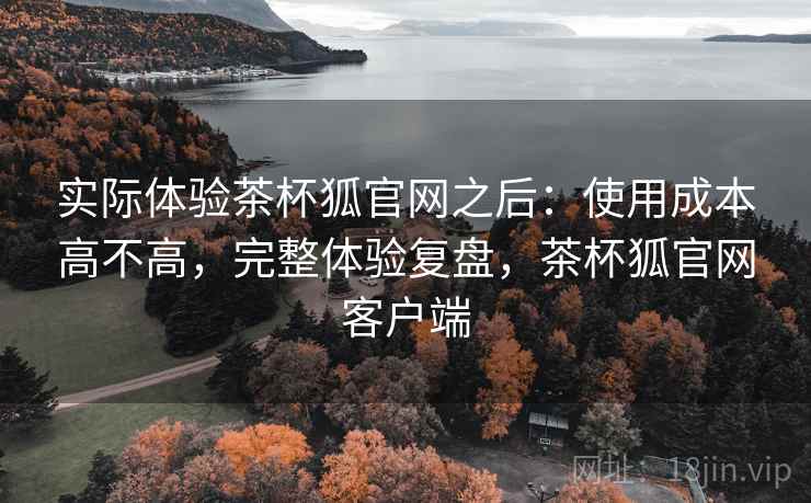 实际体验茶杯狐官网之后:使用成本高不高,完整体验复盘,茶杯狐官网客户端 实际体验茶杯狐官网之后:使用成本高不高,完整体验复盘,茶杯狐官网客户端